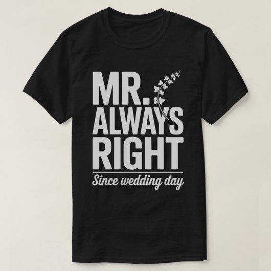 いつも正しい旦那さんTシャツ Tシャツ (デザイン正面)