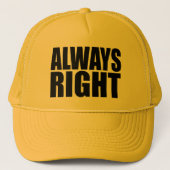 いつも正しい。 キャップ (正面)