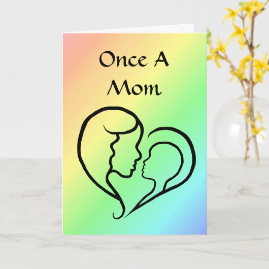 いつも母の子の絆の母の日カード カード (黄色い花)