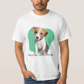 いつも気に犬を連れて行け。 Tシャツ (正面)