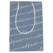 いつも永遠に埃っぽいブルー結婚ズ ミディアムペーパーバッグ (正面)