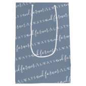 いつも永遠に埃っぽいブルー結婚ズ ミディアムペーパーバッグ (裏面)