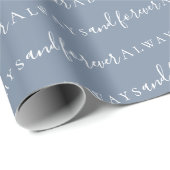 いつも永遠に埃っぽいブルー結婚ズ ラッピングペーパー (ロールコーナー)