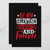 いつも永遠に私のバレンタインである 招待状 (正面/裏面)