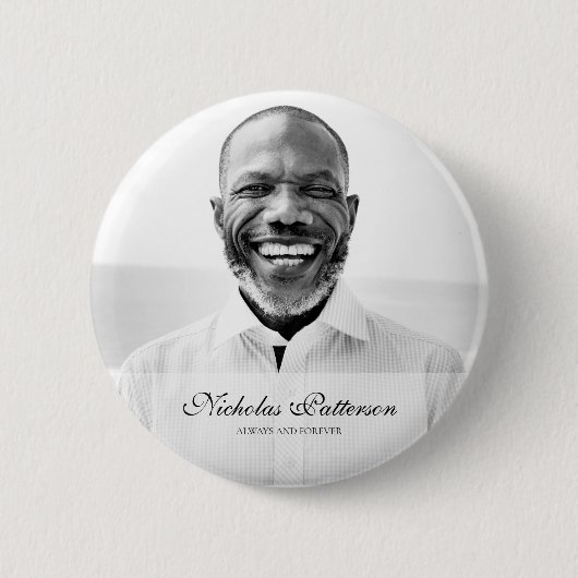 いつも永遠|クラシックフシンプルォトメモリアル 缶バッジ (正面)