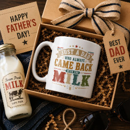 いつも牛乳を買って帰ってくるただのオヤジ コーヒーマグカップ