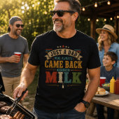 いつも牛乳を買って帰ってくるただのオヤジ Tシャツ