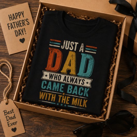 いつも牛乳を買って帰ってくるただのオヤジ Tシャツ