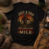 いつも牛乳を買って帰ってくるだけのパパ Tシャツ