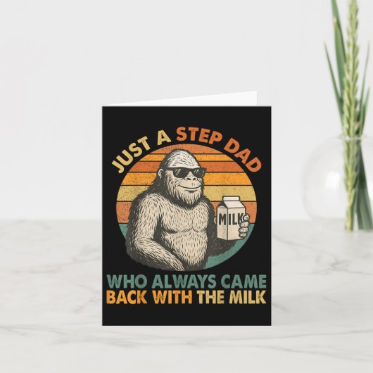 いつも牛乳を買って帰ってくるステップダッド カード (正面)