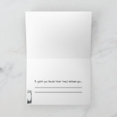 いつも犬小屋にいる人を励ます カード (内部)