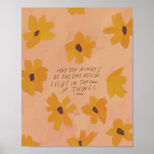 「いつも目に留まる光を見てほしい」 ポスター (正面)