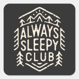 いつも眠いクラブ スクエアシール