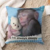 いつも眠そうな気分の枕 クッション (ブランケット)