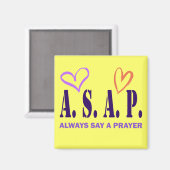 いつも祈りの言葉を言う マグネット (正面/裏面)