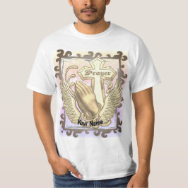 いつも祈りを キリスト教の十字架 Tシャツ