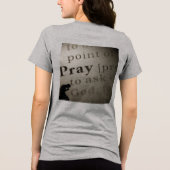 「いつも祈りを」 トライブレンドＴシャツ (裏面)