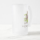 いつも私のハンニのバニー・ウサギだ フロストグラスビールジョッキ (正面右)