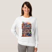 「いつも私の本棚」本好き Tシャツ (正面フル)