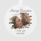 いつも私はあなたを愛していることを思い出す |クリスマスツリー オーナメント (正面)