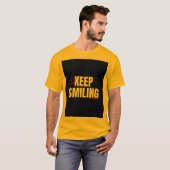 いつも笑顔で ユニセックスTシャツ Tシャツ (正面フル)