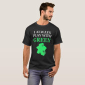 いつも緑のメイプレで遊ぶボードゲーム Tシャツ (正面フル)