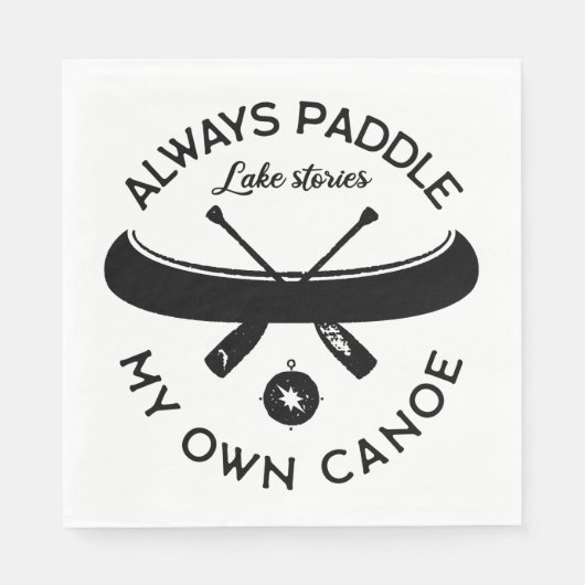 いつも自分のカヌーを漕ぐ スタンダードランチョンナプキン (正面)