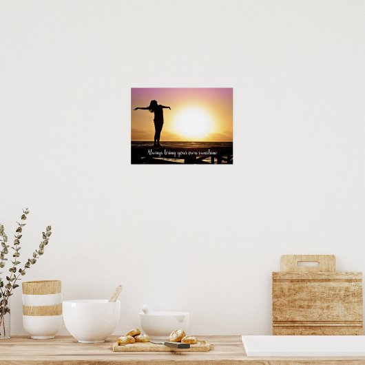 いつも自分のサンシャインポスターを持ってやる気を起こさせる来る ポスター (キッチン)