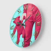 いつも自分の中の子を愛する ラージ壁時計 (傾斜)