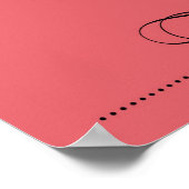 いつも自分の物を食べたり、いつも自分の物を食べたり、プリントを食べたり、サンゴを食べたり ポスター (角)