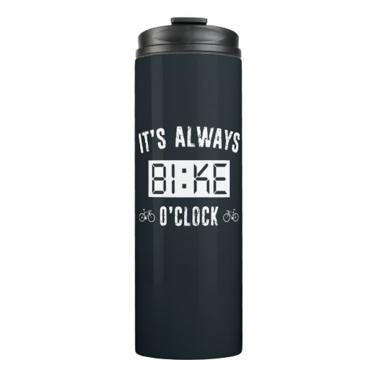 いつも自転車に乗る タンブラー (正面)