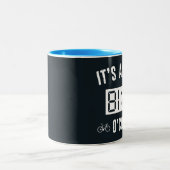 いつも自転車に乗る ツートーンマグカップ (中央)