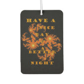 いつも良い一日を過ごす カーエアーフレッシュナー (正面)