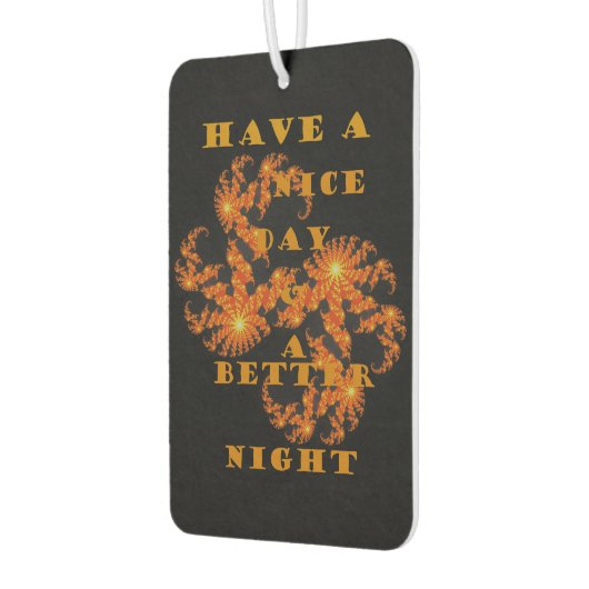 いつも良い一日を過ごす カーエアーフレッシュナー (左)