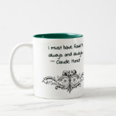 いつも花が咲かなくっちゃ ツートーンマグカップ (左)