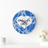 いつも覚えておけ：パパ愛してる！父の日 ラージ壁時計 (ホーム)