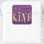 いつも親切なステッカーになる時間 スクエアシール (バッグ)