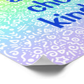 いつも親切なレインボーポスターが選べる ポスター (角)