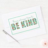 いつも親切にする時間がある 長方形シール (封筒)