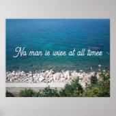 いつも諺のポスターを使って賢い人はいない ポスター (正面)