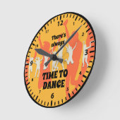 いつも踊る時間 ラウンド壁時計 (傾斜)