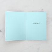 いつも青いフローラのバかわいらしンタイン カード (内部)