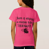 いつも黒い花に感謝する理由 Tシャツ (裏面)