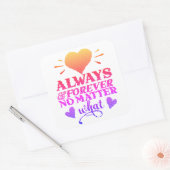 いつも&永遠に何のバレンタインの日 スクエアシール (封筒)