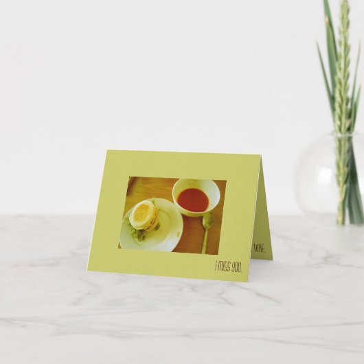 いつも、私は-トマトスープを恋しく思います カード (正面)