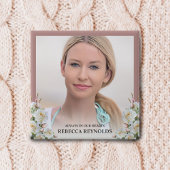 いつエレガントもハートの写真フローラ葬 缶バッジ