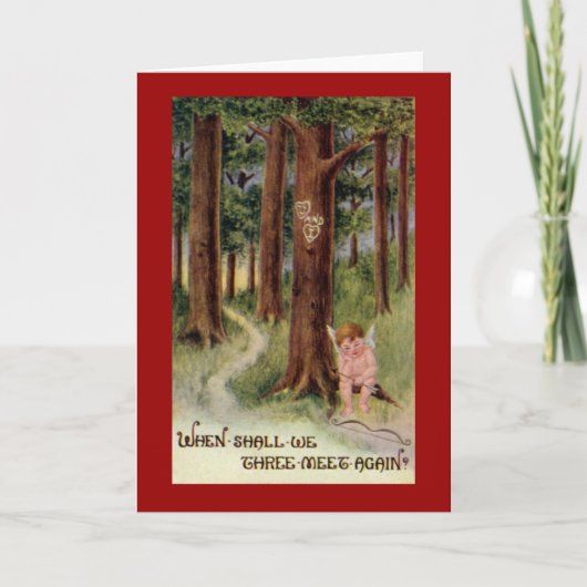 いつバレンタインデーヴィンテージに会う シーズンカード (正面)