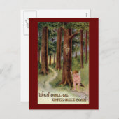 いつバレンタイン葉書にヴィンテージを シーズンポストカード (正面/裏面)