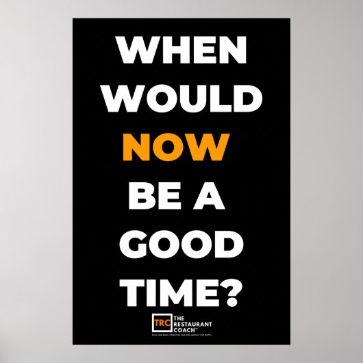 いつポスターブラック ポスター (正面)