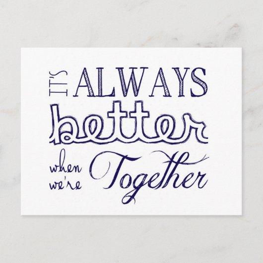 いつ常によくして下さい ポストカード (正面)